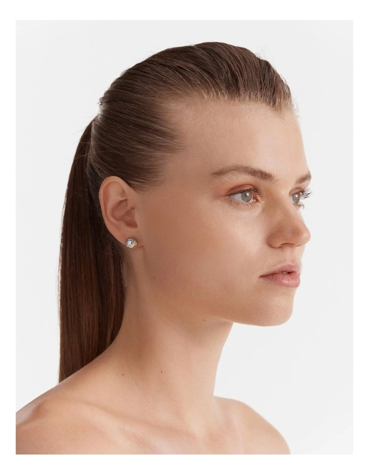Orbit Stud Earrings in Crystal