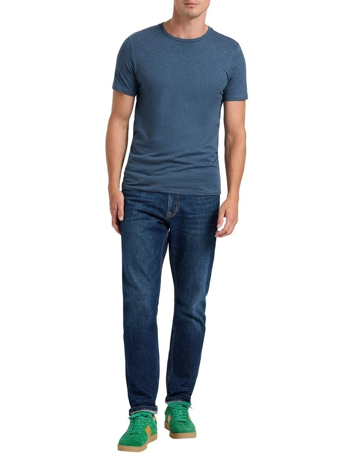 Marle Brando Crew Neck Tee in Indigo