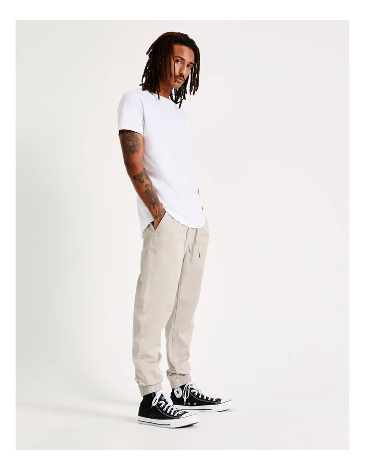 Jimmy Jogger Chino Pant in Stone
