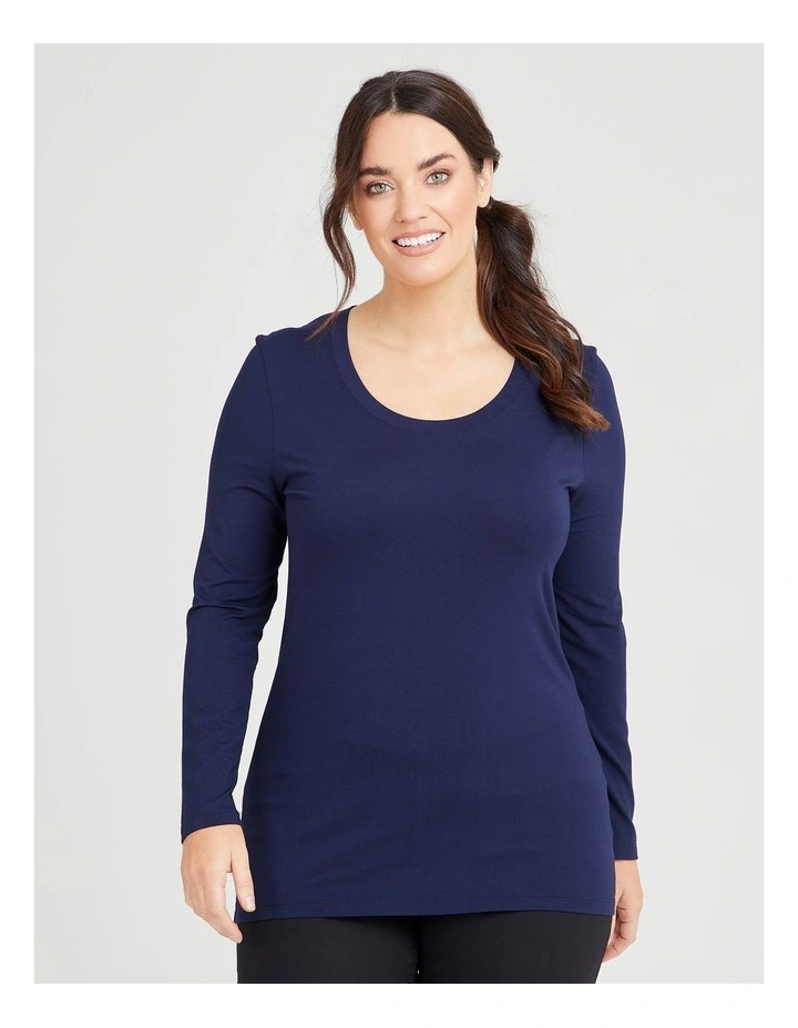 Bamboo Body Top Dark Indigo