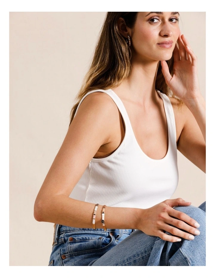 Flat Bead Bracelet 2 Pack in Assorted