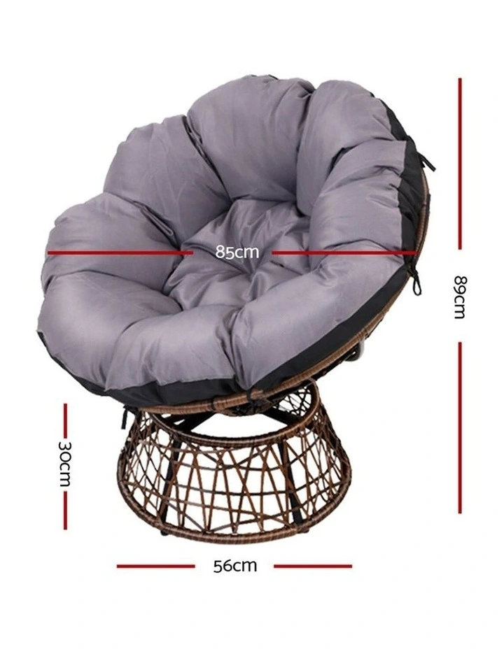Papasan Swivel Chair