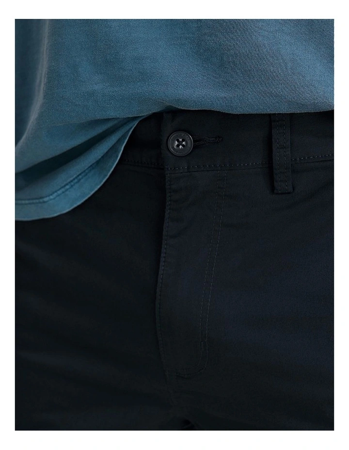 Verified Australian Cotton Stretch Chino Short in Navy
