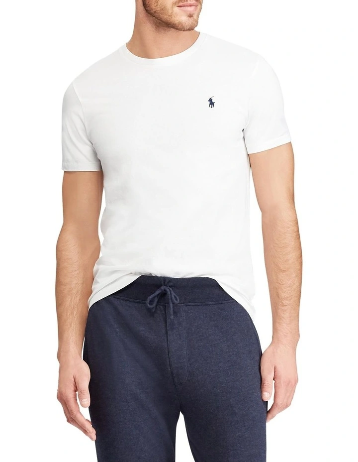 Custom Slim Fit Jersey Crewneck T-Shirt White