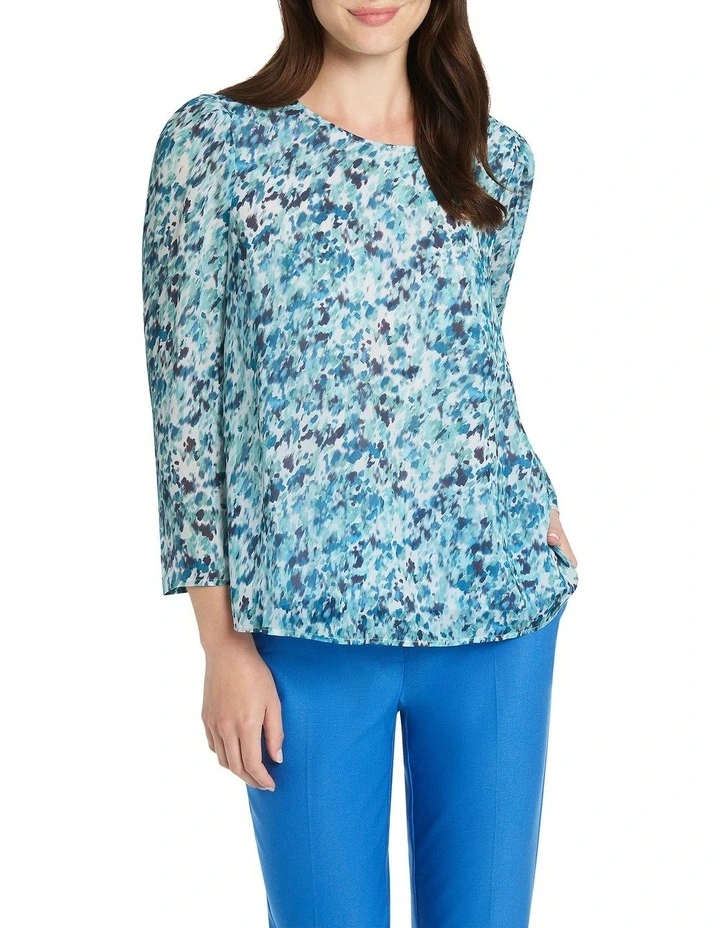 Blue Meets World Blouse in Blue