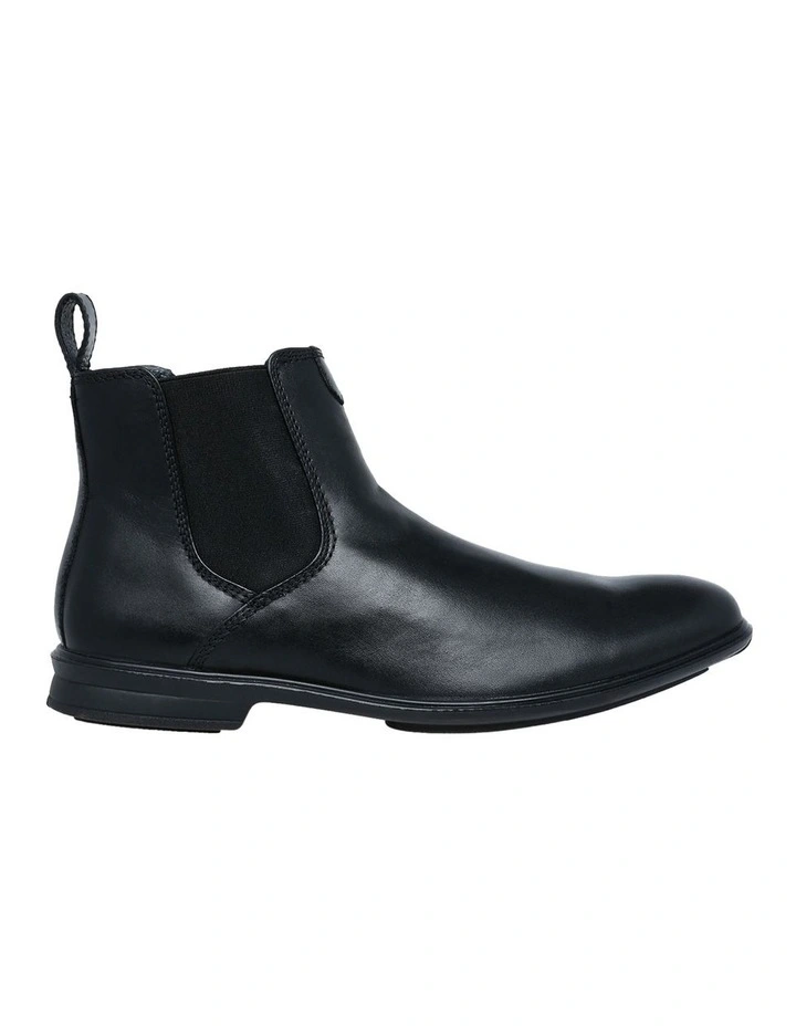 Leather Black Chelsea Boot