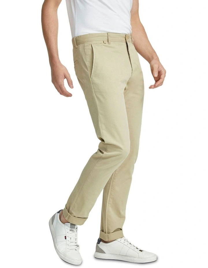 Danny Casual Organic Cotton Chinos in Light Clay