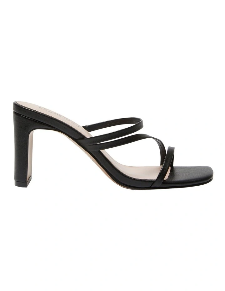 Latin Sandals in Black Smooth