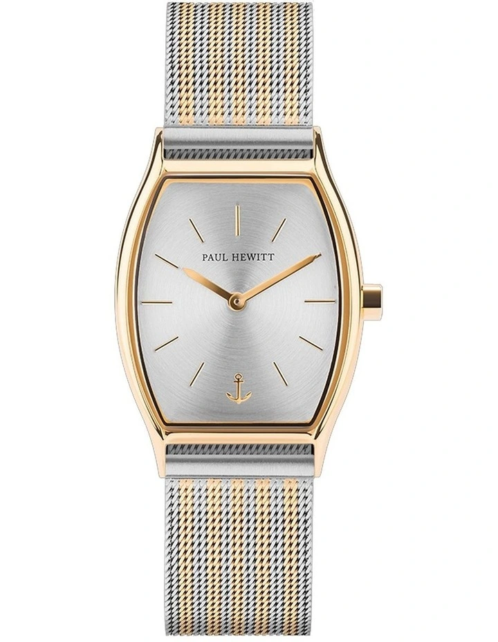 Modern Edge Silver/Gold Stainless Steel Quartz Watch PH T GG SS 44S