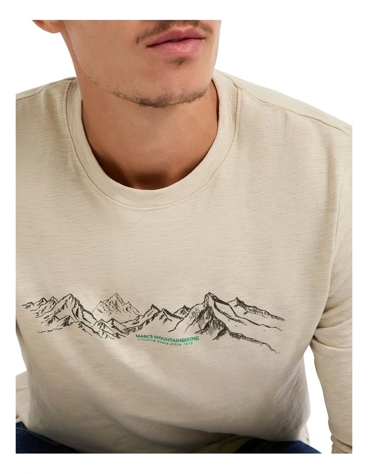 A-mount To Anything Long Sleeve Tee in Oatmeal