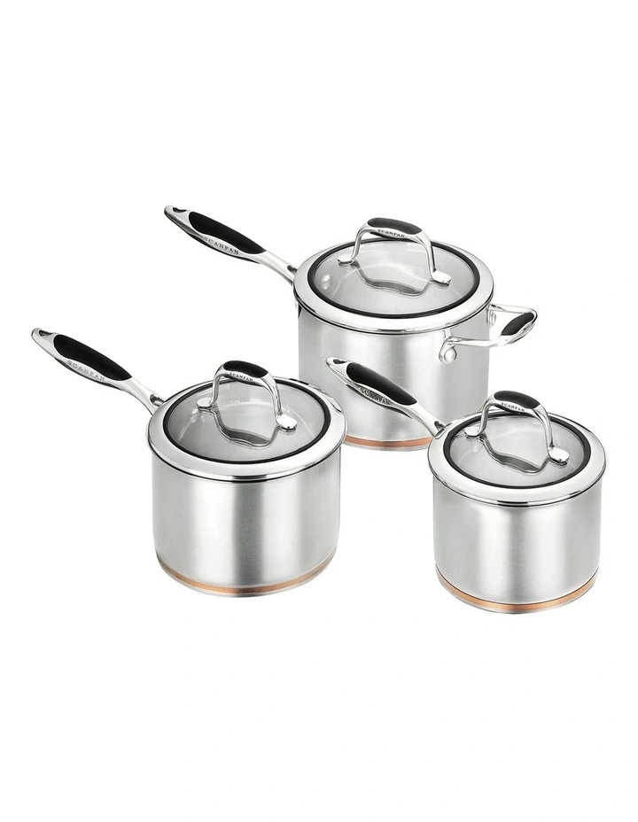 Coppernox 3piece Set in Stainless Steel