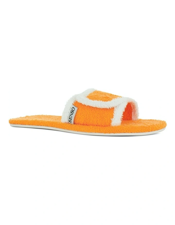 Iris Flat Sandals in Orange