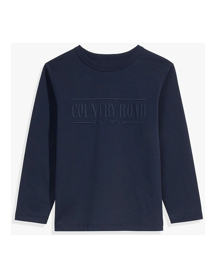 Long Sleeve Heritage T-shirt in Navy