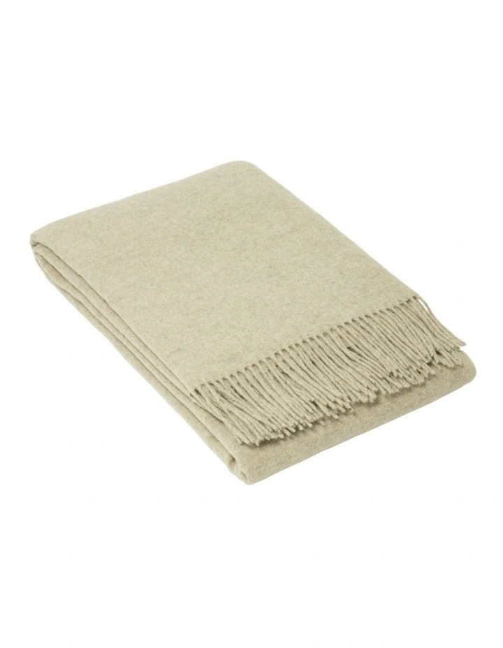Oxford Throw Blanket in Stone
