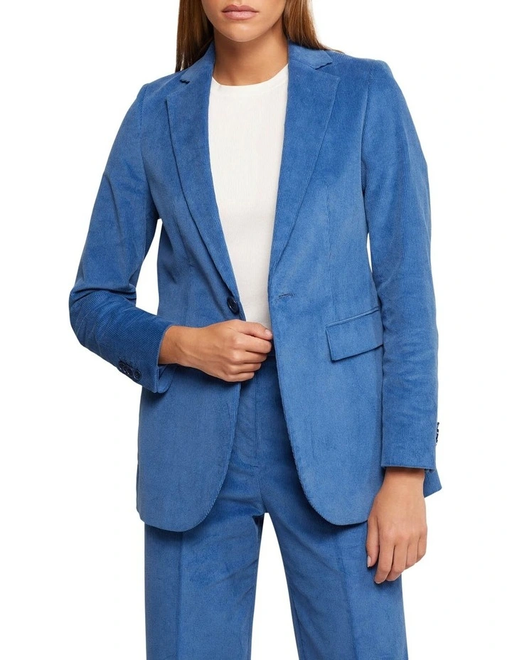 Lola Corduroy Jacket in Blue