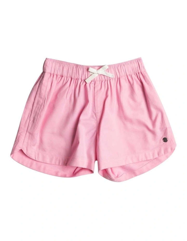 Una Matina Elasticated Waist Shorts in Pink