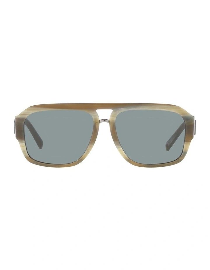 0DG4403 Sunglasses in Grey Horn