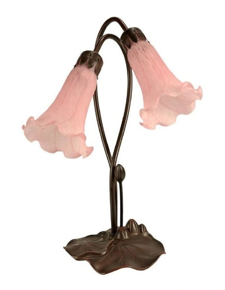Twin Lily Lamp Pink