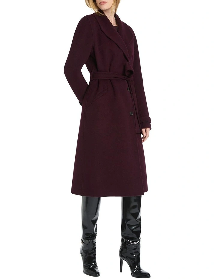Yasmin Wool Coat in Purple