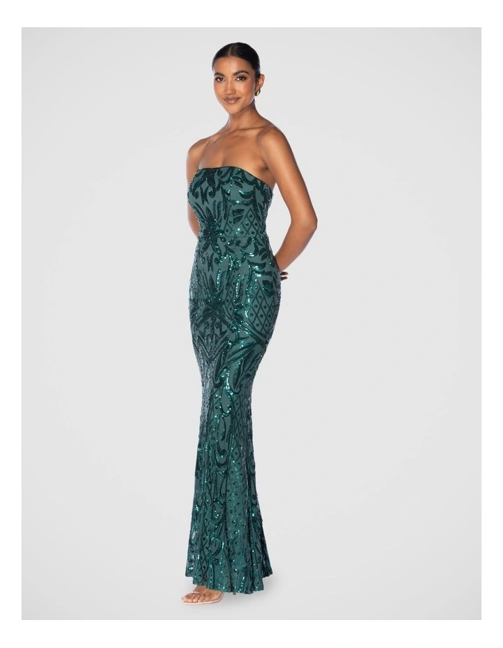 Ensley Gown in Green