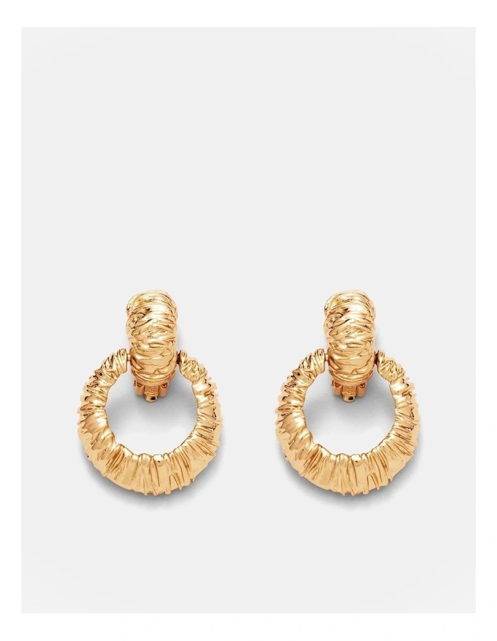 Entwine Drop Earrings in Gold