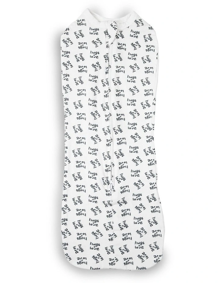 Cotton Swaddle Pouch Large (3-9Months) in Hugs Equals Love