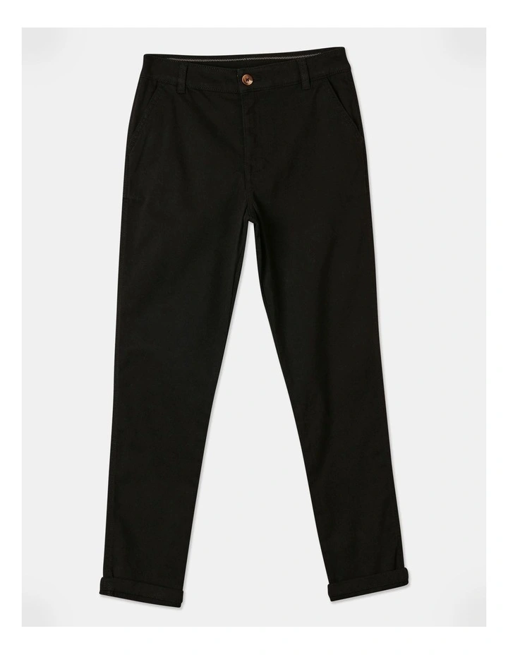 5 Pocket Chino in Black