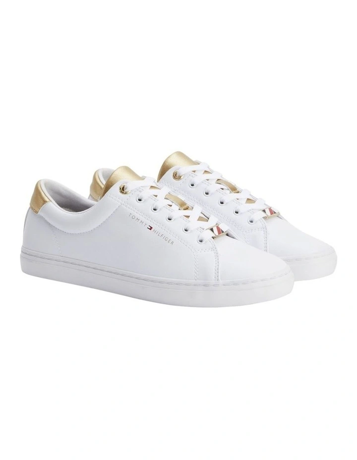 Touch of Gold Sneaker in White