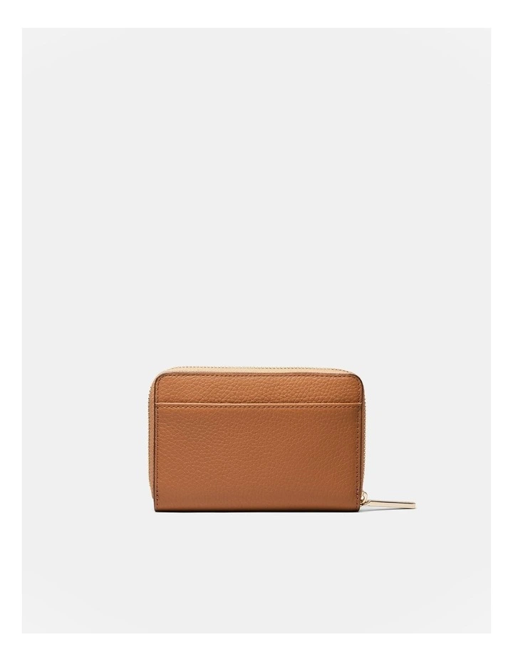 Patch Leather Medium Wallet in Caramel