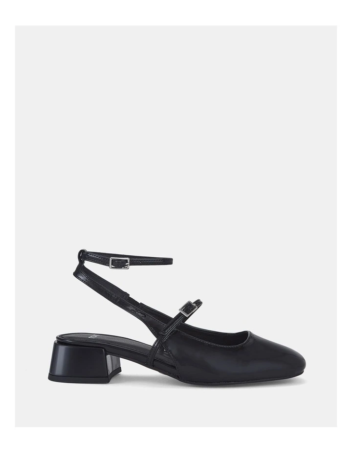 Charming Slingbacks in Black Patent