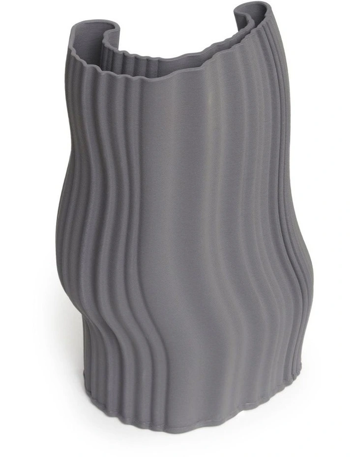 Mia Vase 30cm in Charcoal