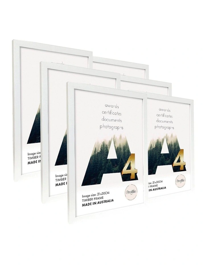 Australia Made Certificate Photo Frame A4 (12 Pack) in White