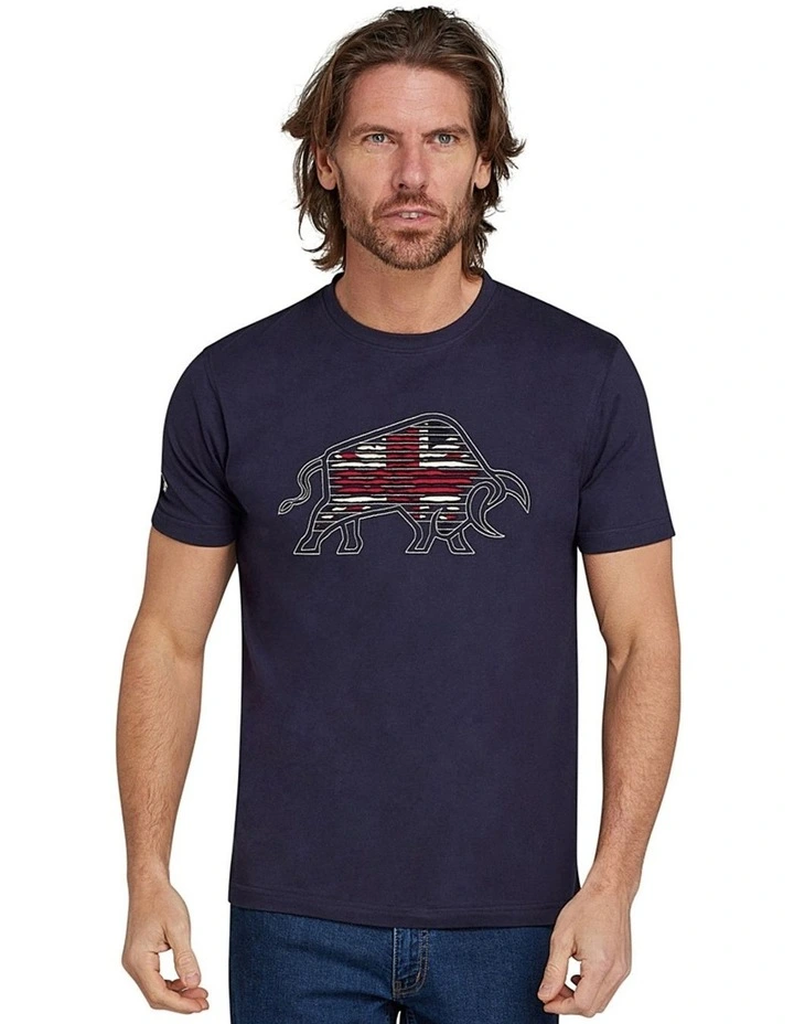 Slash Bull T-Shirt in Navy