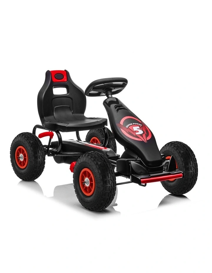 G18 Pedal Powered Go Kart Ride On in Black/Red