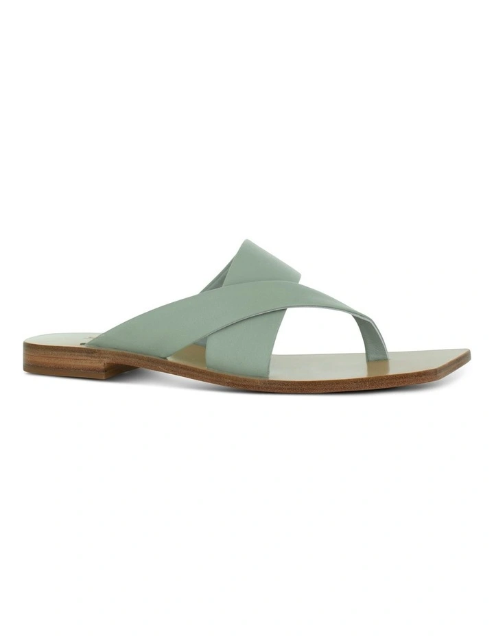 Gretel I Flat Sandals in Green