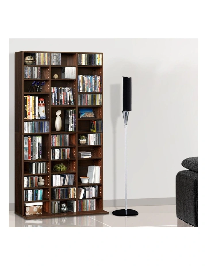 CD Storage Rack Bert Bookshelf in Brown