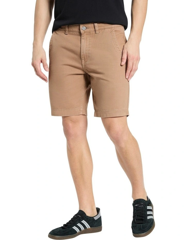Ivan Washed Chino Short in Oak