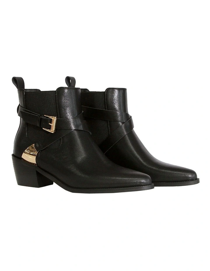 Full Moon Ankle Boot in Black