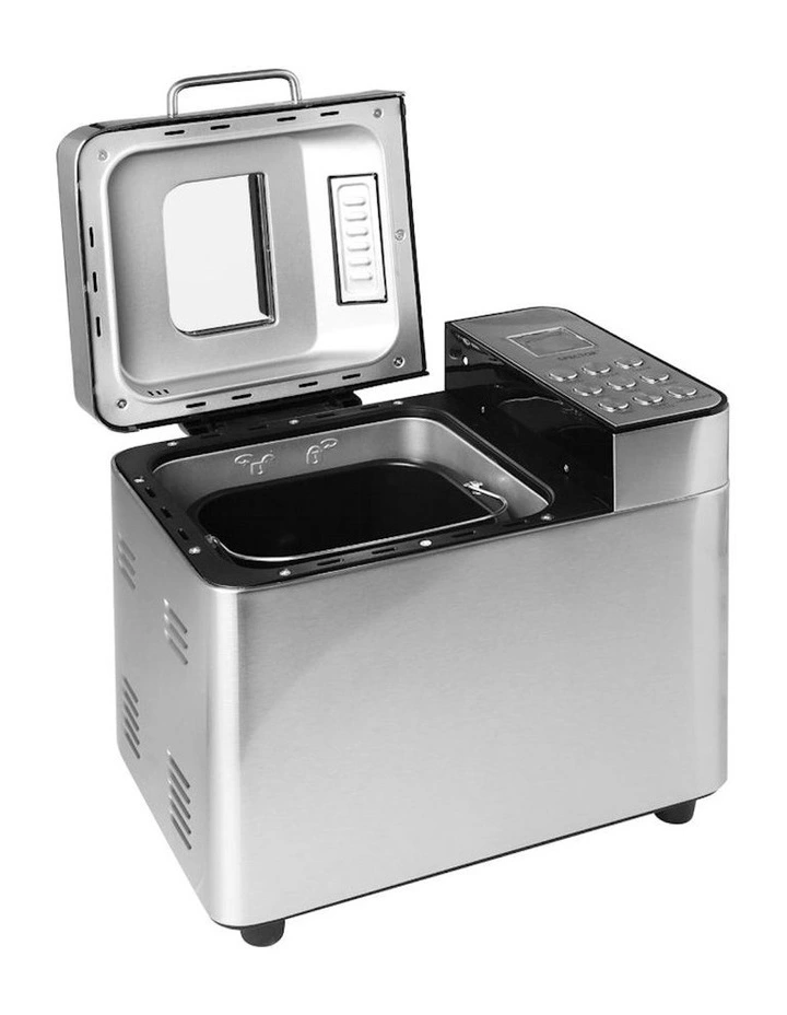 Multi-fuction Non Stick Healthy Mixer Scheduled Bread Maker Machine in Silver