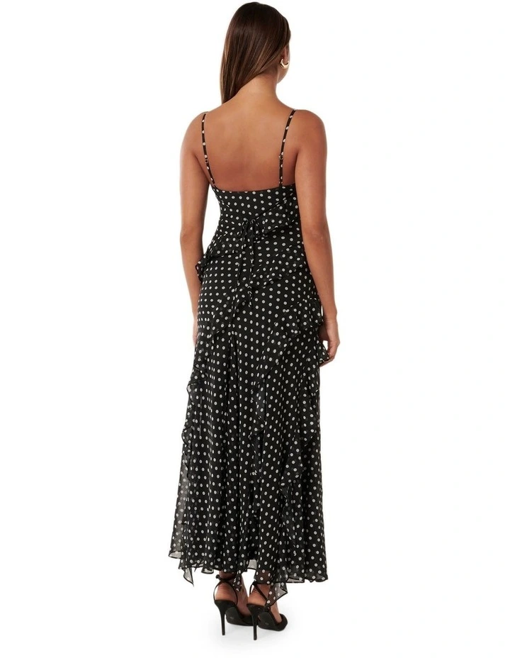 Poppy Ruffle Gown in Black