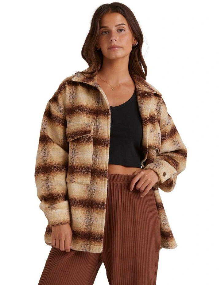 Surf Check Shirtshi in Toasted Coconut