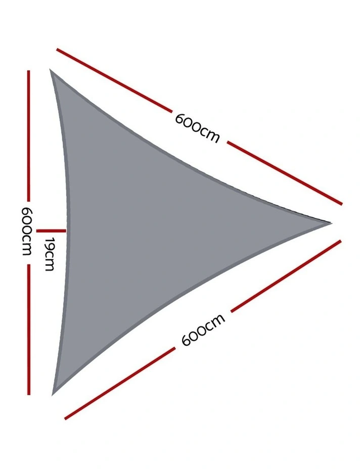 Sun Shade Sail Cloth Outdoor Canopy 6x6x6m