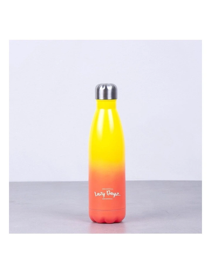 Lazy Dayz Daily Drink Bottle 500ml Yellow Peach Ombre