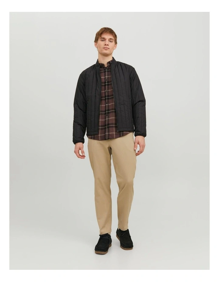 Quilted City Liner Jacket in Black