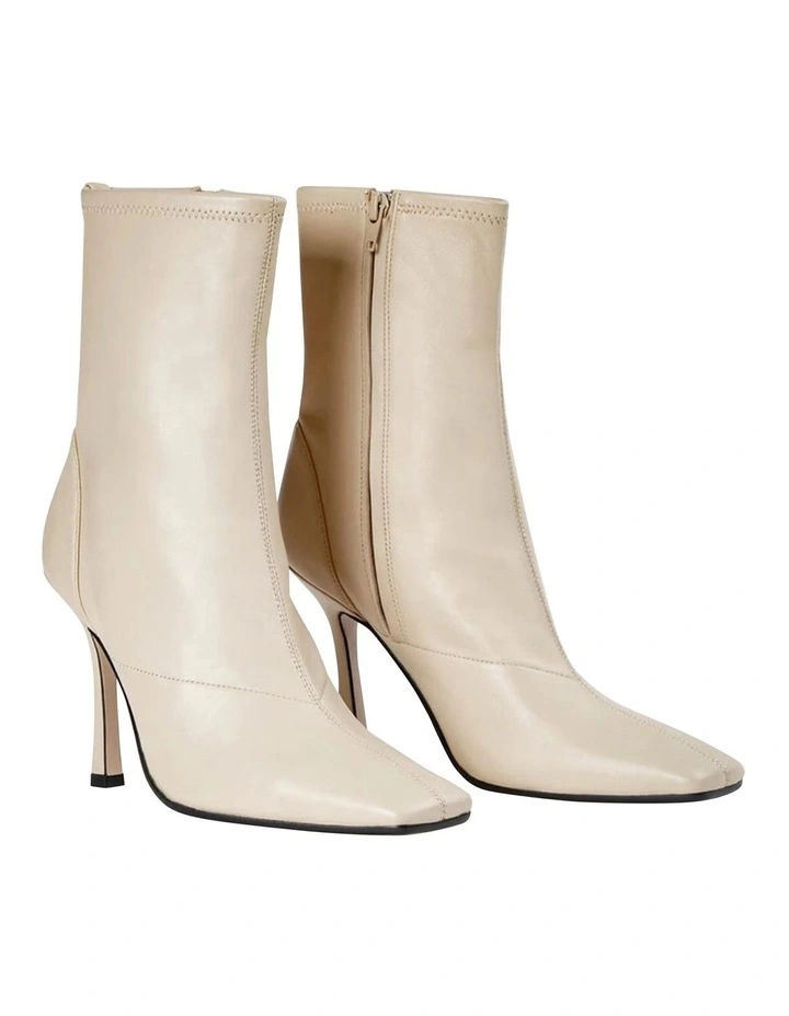 Halsey Vanilla Nappa Ankle Boots