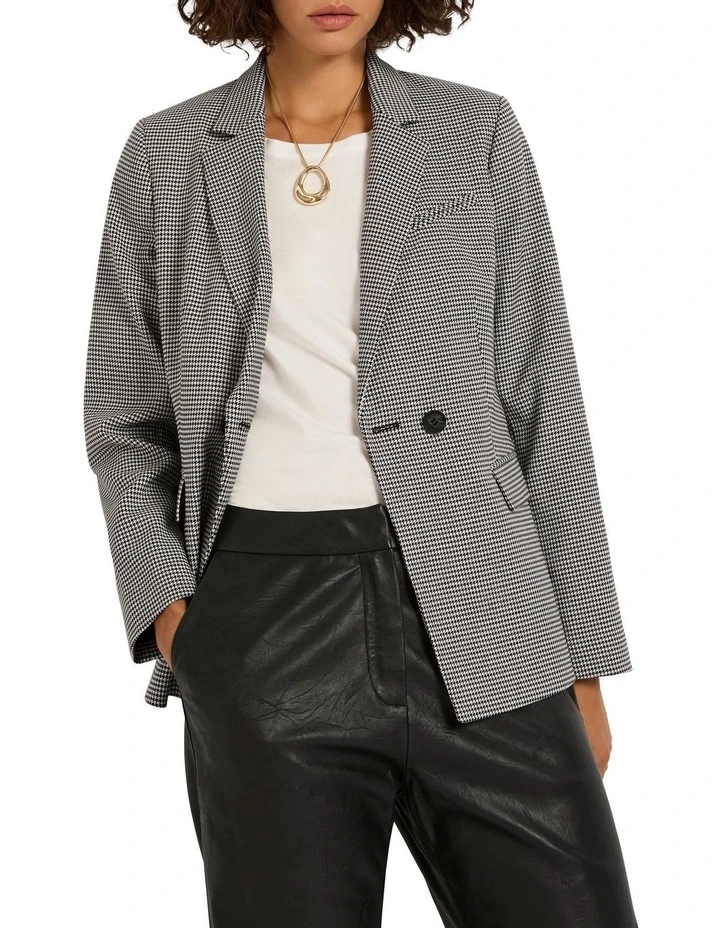 Need The Light Blazer in Black/Ivory