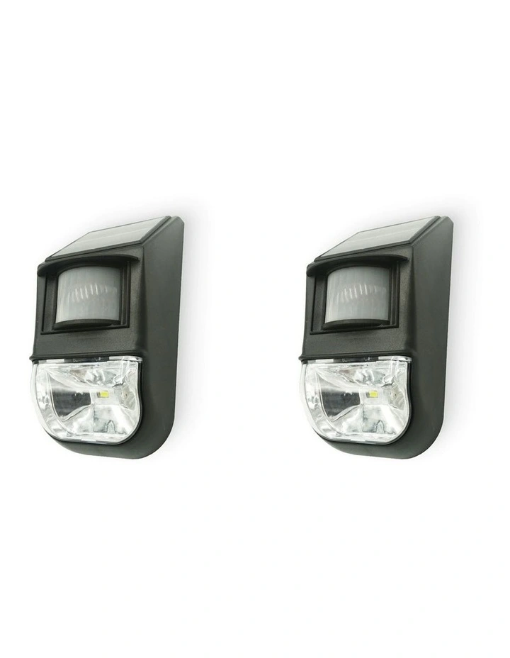 2 piece Set Solar-Powered Motion Sensor Light