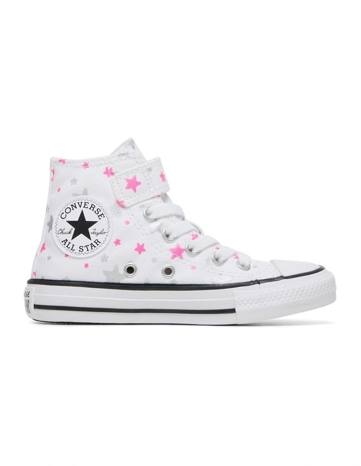 Chuck Taylor All Star 1V High Sparkle Youth Sneakers in White