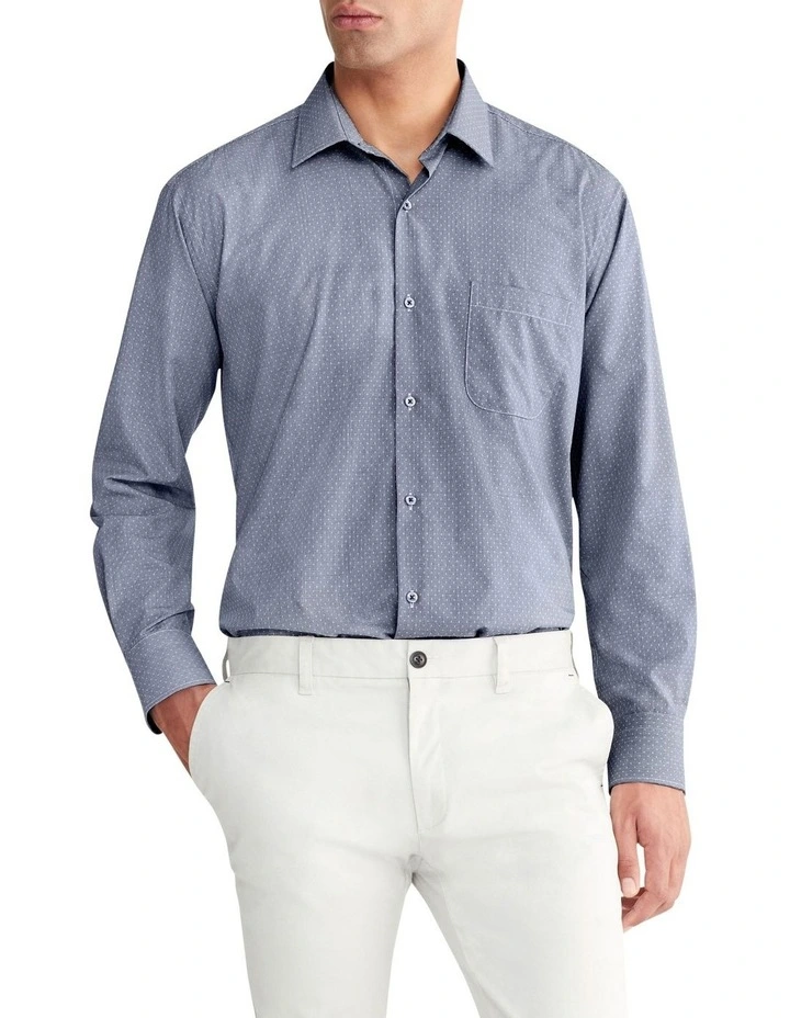 Classic Long Sleeve Shirt in Navy