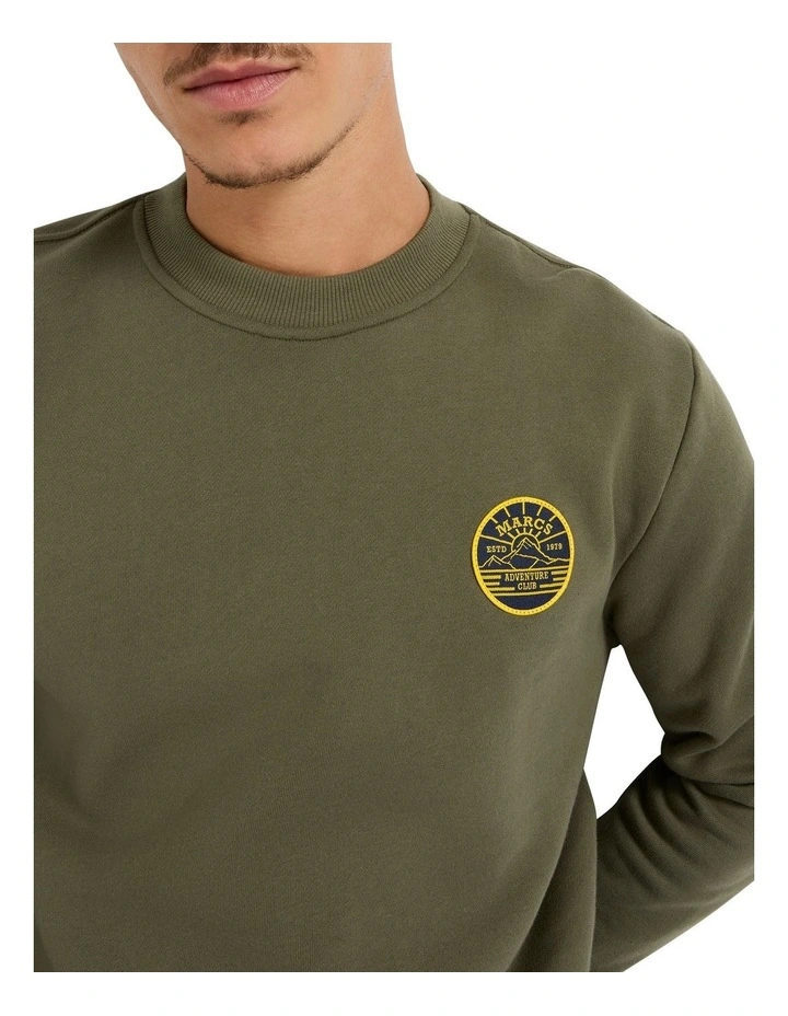 Bryce Badge Sweatshirt in Tarmac